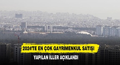 2024'te En Çok Gayrimenkul Satışı Yapılan İller Açıklandı