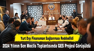 2024 Yılının Son Meclis Toplantısında GES Projesi Görüşüldü