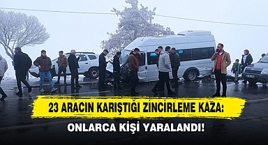 23 Aracın Karıştığı Zincirleme Kaza: Onlarca Kişi Yaralandı!