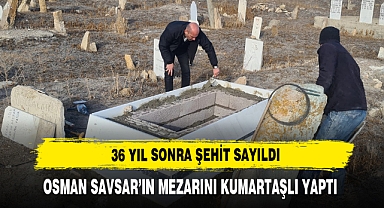 36 Yıl Sonra Şehit Sayıldı Mezarını Kumartaşlı Yaptı
