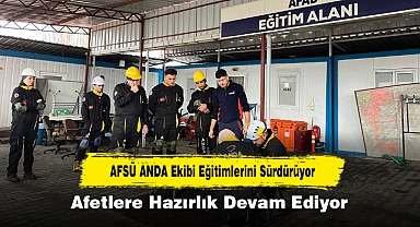 AFSÜ ANDA Ekibi Eğitimlerini Sürdürüyor: Afetlere Hazırlık Devam Ediyor