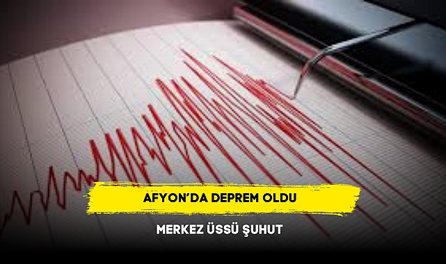 Afyon'da Deprem Oldu  Merkez Üssü Şuhut