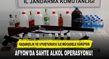 AFYON'DA SAHTE ALKOL OPERASYONU!