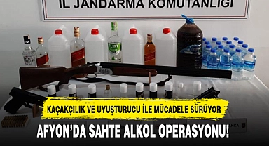 AFYON'DA SAHTE ALKOL OPERASYONU!