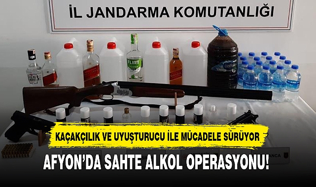 AFYON'DA SAHTE ALKOL OPERASYONU!