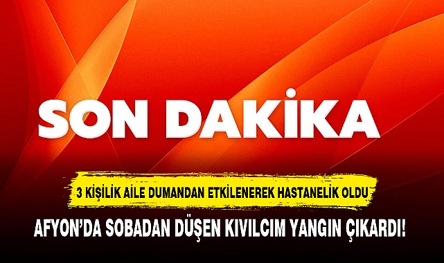 AFYON’DA SOBADAN DÜŞEN KIVILCIM YANGIN ÇIKARDI!