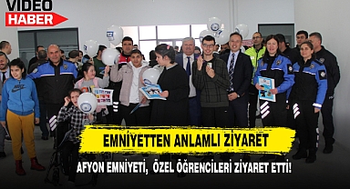 Afyon Emniyeti, Özel Öğrencileri Ziyaret Etti!