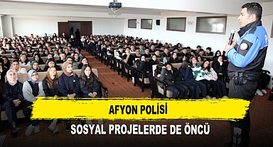 Afyon Polisi Sosyal Projelerde de Öncü
