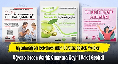 Afyonkarahisar Belediyesi'nden Ücretsiz Destek Projeleri