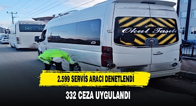 Afyonkarahisar'da 2.599 Servis Aracı Denetlendi, 332 Ceza Uygulandı