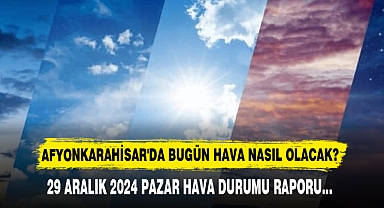 AFYONKARAHİSAR'DA BUGÜN HAVA NASIL OLACAK?