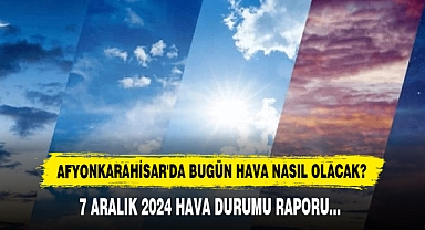 AFYONKARAHİSAR'DA BUGÜN HAVA NASIL OLACAK?