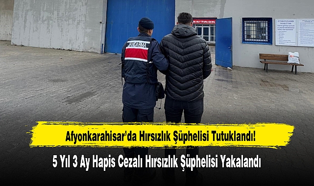 Afyonkarahisar’da Hırsızlık Şüphelisi Tutuklandı!