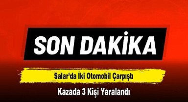 İki Otomobilin Çarpıştığı Kazada 3 Kişi Yaralandı