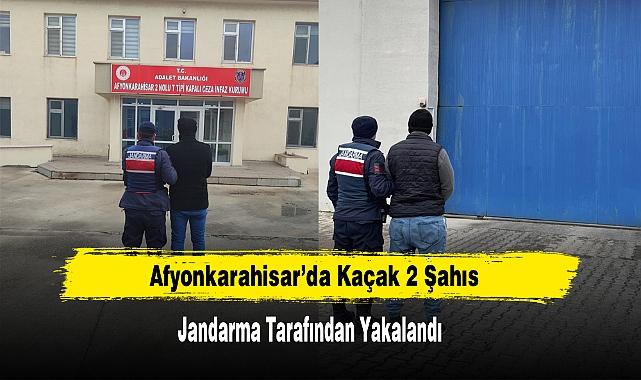 Afyonkarahisar’da Kaçak 2 Şahıs Jandarma Tarafından Yakalandı