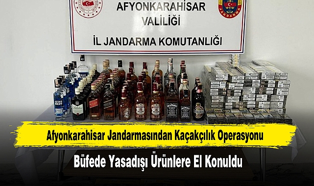 Afyonkarahisar’da Kaçak Sigara ve Alkol Ele Geçirildi
