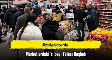 Afyonkarahisar'da, Marketlerdeki Yılbaşı Telaşı Başladı