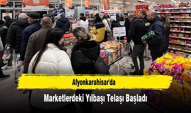 Afyonkarahisar'da, Marketlerdeki Yılbaşı Telaşı Başladı