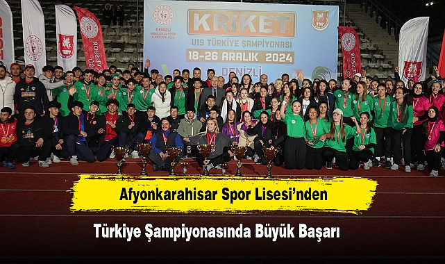 Afyonkarahisar Spor Lisesi’nden Türkiye Şampiyonasında Büyük Başarı