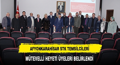 AFYONKARAHİSAR STK TEMSİLCİLERİ MÜTEVELLİ HEYETİ ÜYELERİ BELİRLENDİ