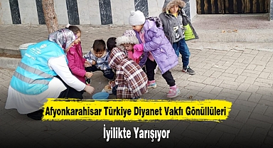 Afyonkarahisar Türkiye Diyanet Vakfı Gönüllüleri İyilikte Yarışıyor