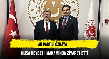 AK Partili Özkaya Musa Heybet’i Makamında Ziyaret Etti