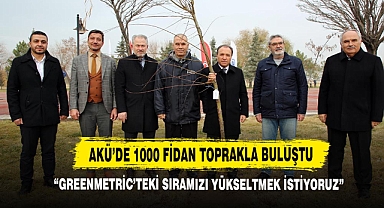 AKÜ’de 1000 Fidan Toprakla Buluştu