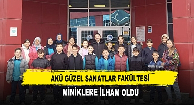 AKÜ Güzel Sanatlar Fakültesi Miniklere İlham Oldu