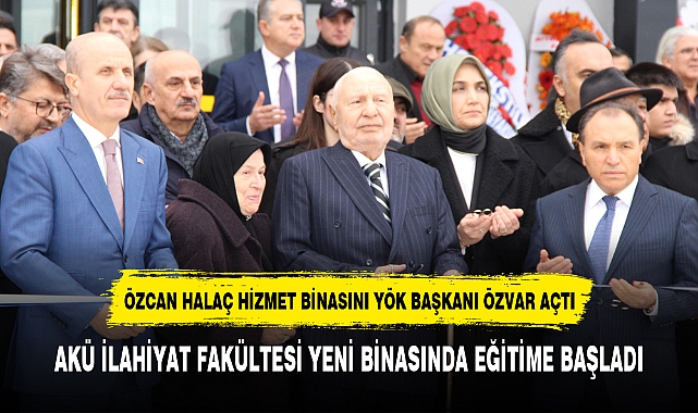 AKÜ İLAHİYAT FAKÜLTESİ YENİ BİNASINDA EĞİTİME BAŞLADI