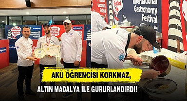AKÜ Öğrencisi Korkmaz, Altın Madalya İle Gururlandırdı!