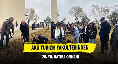 AKÜ Turizm Fakültesinden 20. Yıl Hatıra Ormanı