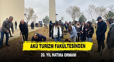 AKÜ Turizm Fakültesinden 20. Yıl Hatıra Ormanı