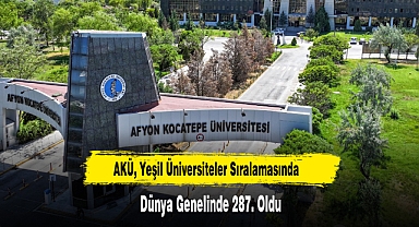 AKÜ, Yeşil Üniversiteler Sıralamasında Dünya Genelinde 287. Oldu