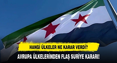 AVRUPA ÜLKELERİNDEN FLAŞ SURİYE KARARI!