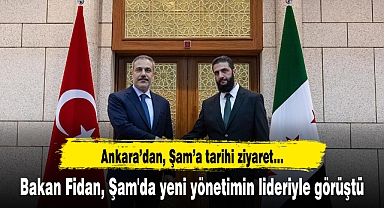 Bakan Fidan, Suriye’deki yeni yönetimin lideri Ahmed eş-Şara ile görüştü