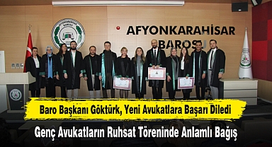 Baro Başkanı Göktürk, Yeni Avukatlara Başarı Diledi