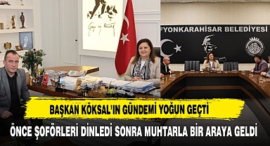 Başkan Köksal’ın Gündemi Yoğun Geçti Önce Şoförleri Dinledi Sonra Muhtarla Bir Araya Geldi