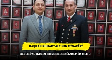 Başkan Kumartaşlı’nın Misafiri Belediye Basın Sorumlusu Özdemir Oldu