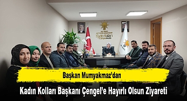 Başkan Mumyakmaz'dan, Kadın Kolları Başkanı Çengel'e Hayırlı Olsun Ziyareti