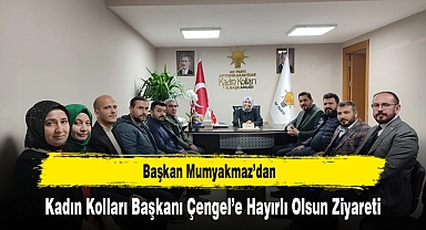Başkan Mumyakmaz'dan, Kadın Kolları Başkanı Çengel'e Hayırlı Olsun Ziyareti