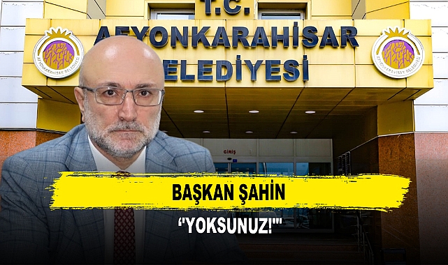 Başkan Şahin  ‘'Yoksunuz!'"