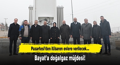 Bayat’a doğalgaz müjdesi!
