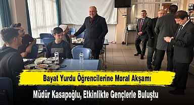 Bayat Yurdu Öğrencilerine Moral Akşamı