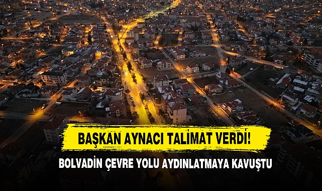 Bolvadin Çevre Yolu Aydınlatmaya Kavuştu