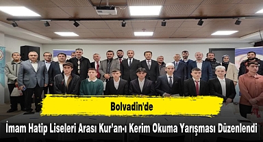Bolvadin'de İmam Hatip Liseleri Arası Kur’an-ı Kerim Okuma Yarışması Düzenlendi