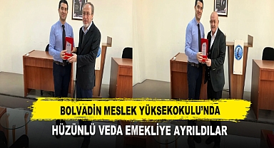 Bolvadin Meslek Yüksekokulu’nda Hüzünlü Veda Emekliye Ayrıldılar