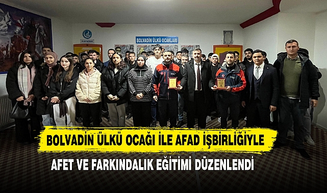Bolvadin Ülkü Ocağı ile AFAD İşbirliğiyle Afet ve Farkındalık Eğitimi Düzenlendi