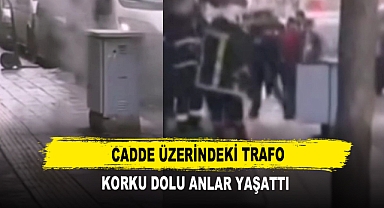 Cadde Üzerindeki Trafo Korku Dolu Anlar Yaşattı