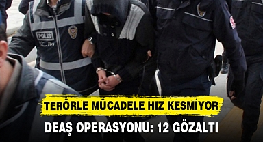 DEAŞ OPERASYONU: 12 GÖZALTI