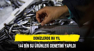 DENİZLERDE BU YIL 144 BİN SU ÜRÜNLERİ DENETİMİ YAPILDI